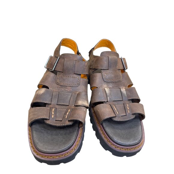 Timberland Mens Brown Leather Hiking Sandals Size 12M SKU8132 - Picture 15 of 15